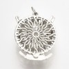 Unbranded Aromatherapy Magnetic Diffuser Locket Silver Charms Necklace Pendants 44mm