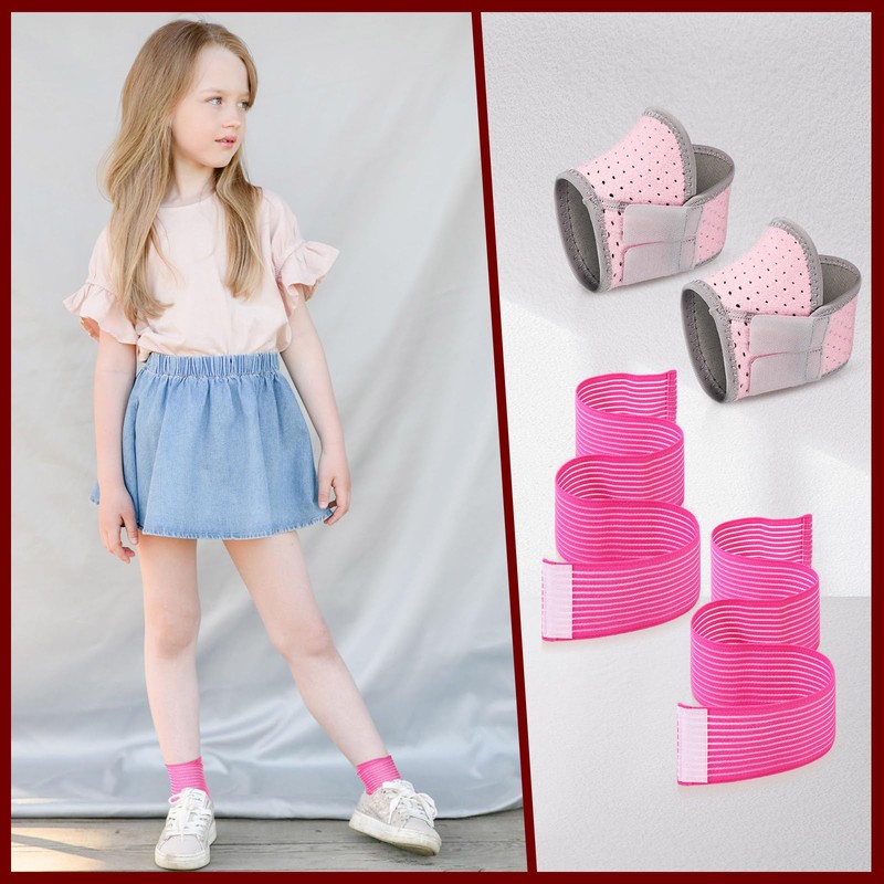 Junkin 2 Pairs Kid's Ankle Support Brace Elastic Ankle Compression