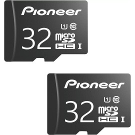Pioneer 32GB microSD Classic with Adapter - C10, U1, Full HD Memory Card 2 Pack