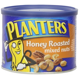 Planters Mixed Nuts, Honey Roasted, 10 Ounce Canister (Pack of 4)