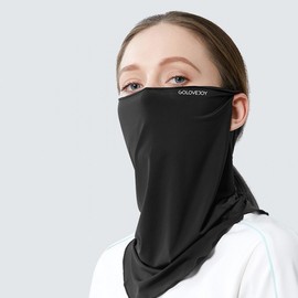 Cooling Fabric UV Protection Face Cover Breathable Mask Purple 2ea