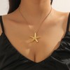 Shell Necklace for Women Men Puka Shell Necklace Layered Starfish