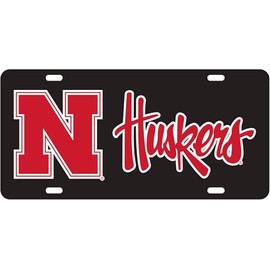 Decorvo College License Plate Acrylic Tag - Car Truck Accessory (Nebraska)
