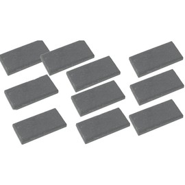 Bartovation Unglazed Black 1 x 2 Streak Plates for Mineral Testing [Pack of 10]