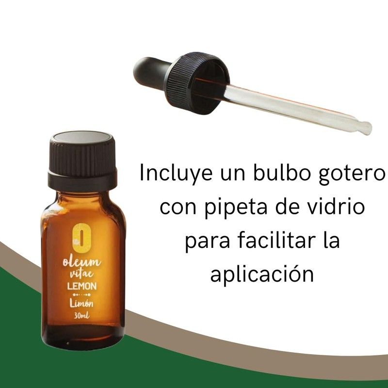 OLEUM VITAE Aceite Esencial de Limón 30ml. Citrus Limonum. 100%