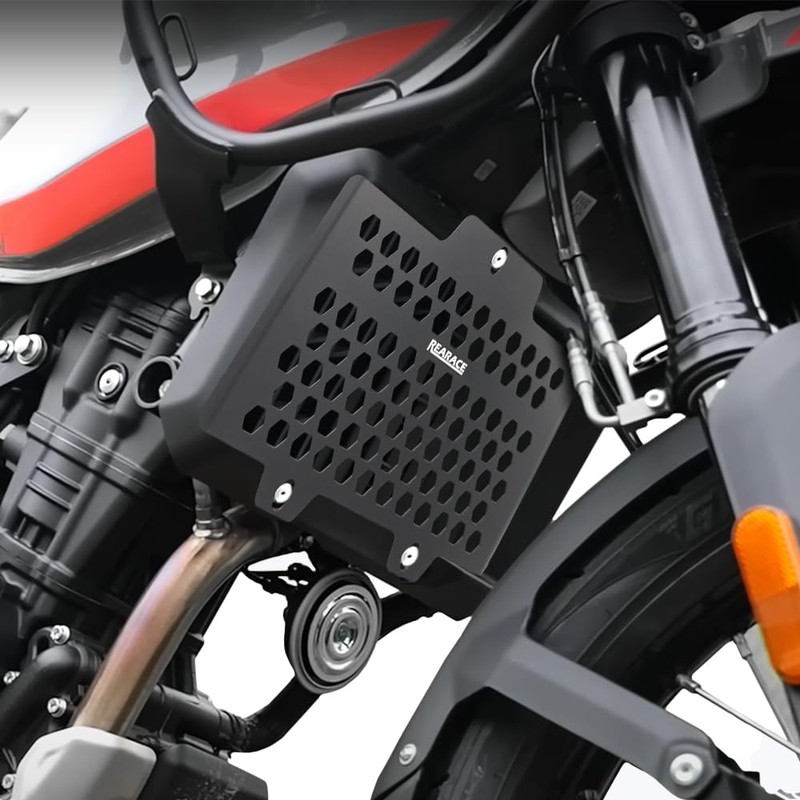 REARACE Motorcycle Radiator Guard Grille Protector Cover Compatible with Royal