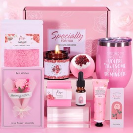 Regalos de Cumpleaños para Mujeres, Caja Regalo para Mujer de Bath SPA,  Paquete de cuidado personal para mujeres, Regalo Cumpleaños para Día Madre,  