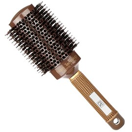 H&S Round Hair Brush Blow Dry Drying Boar Bristle 53mm Large Round Barrel Nano Technology Ceramic Ionic Hairbrush