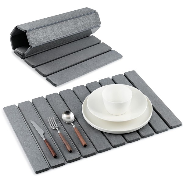 BAKFUFIY Stone Dish Drying Mat for Kitchen Counter | Diatomaceous