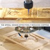 1/32” Tip Diameter (0.015 in Radius), Tapered Ball Nose Router