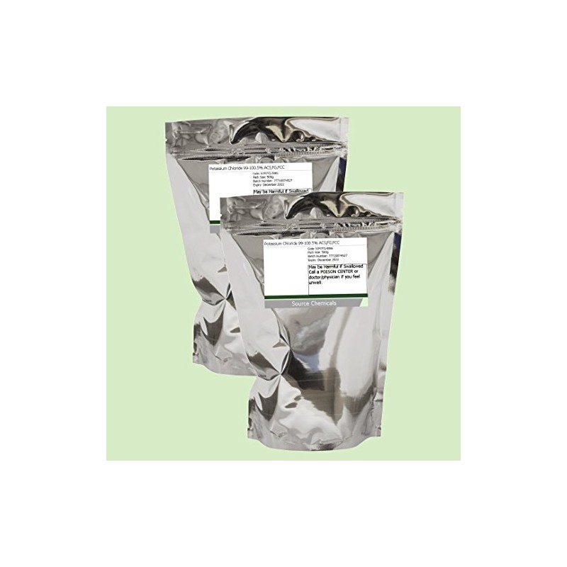 Potassium Chloride 99-100.5% ACS,FG,FCC 2 x 500g Including Delivery