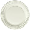 Empress Uncoated Paper Plate, 9 Inches, White, Pack of 100