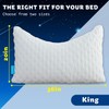 KUCEY Cooling Side Sleeper Pillow for Neck and Shoulder Pain,