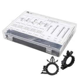 NUZAMAS 125Pcs Car Wire Harness Routing Clip Auto Harness Routing Clips Assortment Kits 9 Sizes Wire Routing Clips Replacement Compatible with Honda GM Mazda Jeep Wrangler Ford