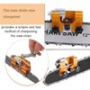 Chainsaw Chain Sharpening Jig,Portable Chain Sharpener Set