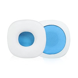 Replacement Earpads Protein Leather Ear Pads Cushions Cover Repair Parts Compatible with Sony NWZ-WH505 NWZ-WH303 Headphones (White)