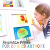 Children's Art Frame. Articulate Double Gallery Displays Two 9x12" Artworks