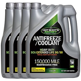 ‎Hot Shot's Secret 150,000 Mile 50/50 Prediluted Green Antifreeze/Coolant 4 Pack of 1 Gallon