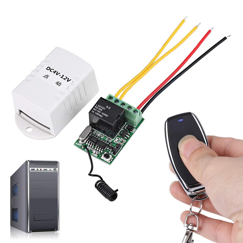Eujgoov DC 4V 5V 6V 7.4V 9V 12V Radio Relay