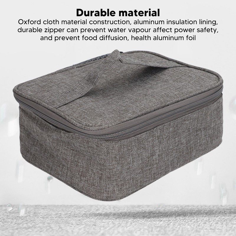 USB Heating Lunch Box Bag Waterproof Oxford Cloth Food Heated