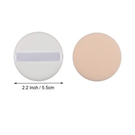WWYICHEN 2.2 Inch 6 Pieces Small Makeup Foundation Sponge Air Cushion Powder Puff for Applying BB Cream, Liquid Cream, Shading Loose Powder, Beige