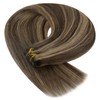 YoungSee Weft Hair Extensions Brown Highlight Sew in Human Hair