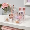 STORi Clear Plastic Small Countertop Vanity Makeup Organizer, Compact Rectangular