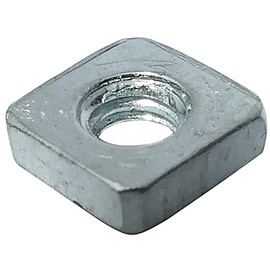 Aerzetix: 100 x M2.5 5mm Square Nuts H1.6mm DIN562 Zn-plated Steel C19213
