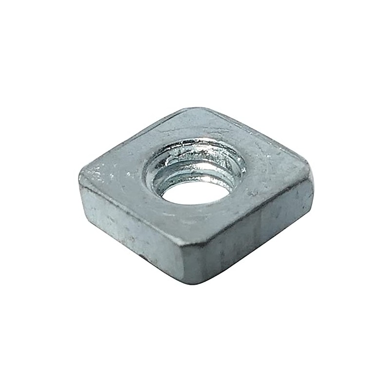 Aerzetix: 100 x M2.5 5mm Square Nuts H1.6mm DIN562 Zn-plated