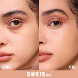 Maybelline Lifter Plump & Glow Foundation, Liquid Foundation with 2% Niacinamide + Hyaluronic Acid, Plumping and Brightening Face Makeup, 115, 1 Count