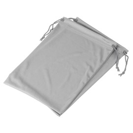 M METERXITY 2 Pack Ski Goggle Bag - Microfiber Snow Goggles Case Sleeve Drawstring Pouch Protection Bags, Apply to Goggles (7.1 x 10.6 Inch, Gray)