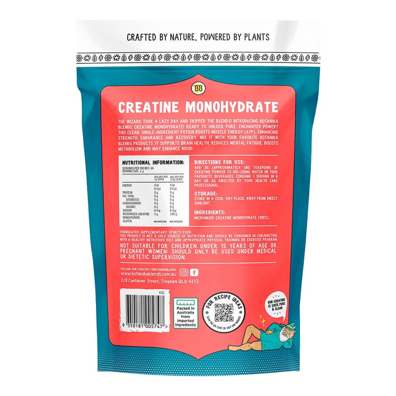 Botanika Blends Creatine Monohydrate, 200g