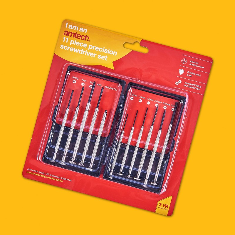 Amtech L0500 11 Piece Precision Screwdriver Set