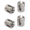 4 Pack 316 Stainless Steel 1/8" Wire Rope Cross Cable