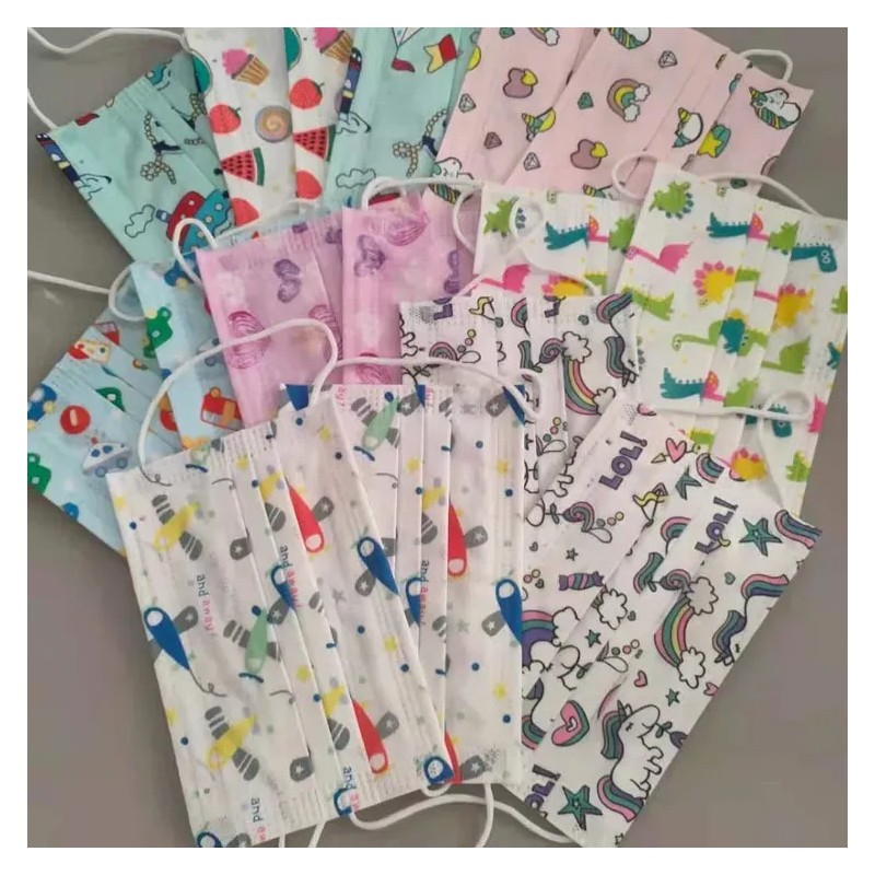 Hj Mascarilla Infantil Desechable Triple Capa 200 Hj
