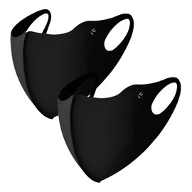 [Bucci] UVカットマスク 紫外線対策 日焼け止め 冷感 立体 マスク 夏 呼吸しやすい 小顔 立体 保湿 耳が痛くない 洗える 抗菌・吸汗速乾・伸縮性 スポーツ 繰り返し使える 男女兼用 伸縮素材 個別包装 フリーサイズ (ブラック*2)