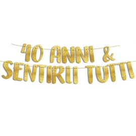 EU #118 Glitter Banner 40 Sentirli Tutti