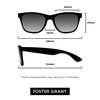Foster Grant Women's Vera Rectangle Sunglasses, White, 64mm US