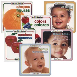 Kaplan Early Learning Bilingual Toddler Board Books - Set of 6