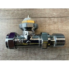 Thermostatic Radiator Valve Straight TRV Body ONLY no Head 15mm S1 TC-TRVBODYST