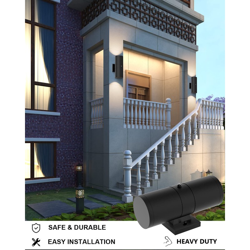 Tipace 2 Pack Dusk to Dawn Modern Outdoor Porch Lights