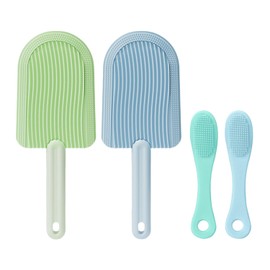 HDGSAFD 2 Pieces Cat Hair Combs, 2 Pieces Cat Face Cleaning Brushes, Double Sided Cat Grooming Brush, Massage Comb, Pet Supplies