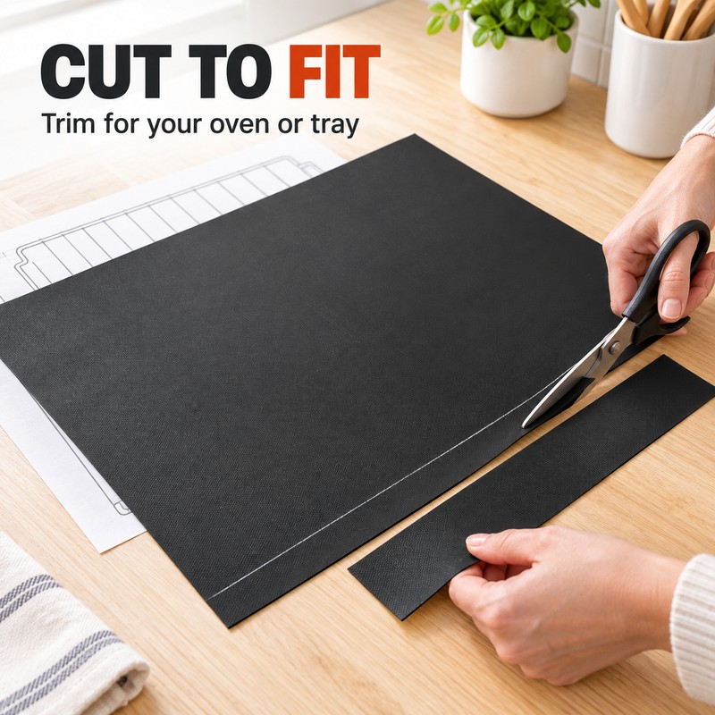 Reusable Nonstick Oven Liner Mat, PTFE Fiberglass Heat Resistant Protector