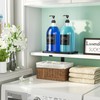 Moforoco 2 Pack Black Liquid Laundry Detergent Dispenser with Bamboo