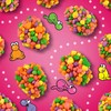 NERDS Gummy Clusters Candy, Rainbow, Crunchy and Gummy, 3 oz