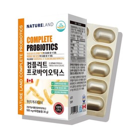 네이처랜드 컴플리트 프로바이오틱스 500mg x 60캡슐 유산균 간편섭취 V Natureland Complete Probiotics 500mg x 60 Capsules Easy Intake V