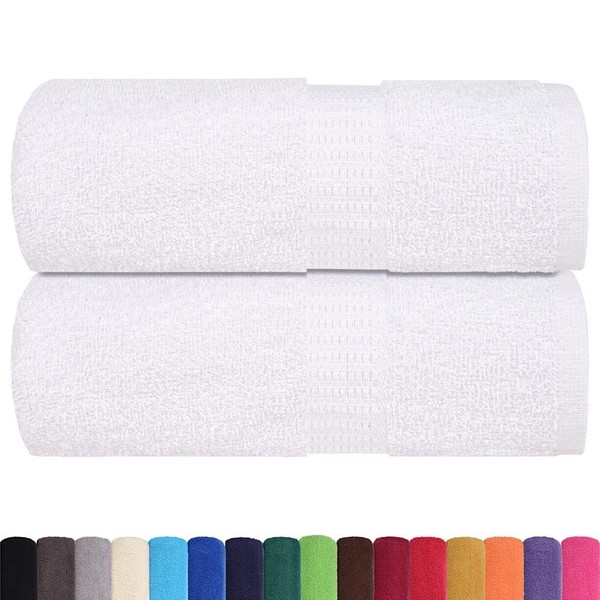 vidaXL Guest Towels Pack of 2 White 30 x 50