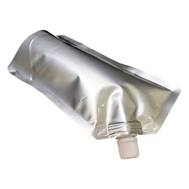 BLOOM SPIRITS Pouch Container, Aluminum Hydrogen Water Refill, Aluminum Gazette, 16.9 fl oz (500 ml), Set of 5, Silver