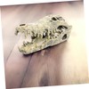 GRIRIW Resin Dinosaur Skull Statue Decorative Figurine for Home Office
