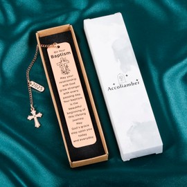 Baptism Gifts for Girl Boys Catholic Christening Gifts First Communion Gifts for Girl Boy Teens Baptism Bookmark Christian Easter Basket Stuffers